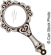 165x178 Mirror Clipart - Broken Hand Mirror Drawing