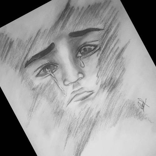 500x500 Those Eyes Sketche And Broken Heart Sketch Service Provider Ms - Broken Heart Drawings