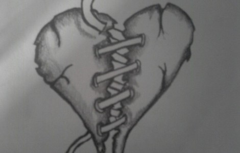 470x300 Broken Heart Tattoo Drawings Tattoos Designs Ideas - Broken Heart Drawings