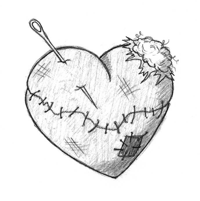 Broken Heart Drawings In Pencil at PaintingValley.com | Explore