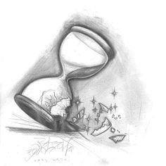 236x236 Drawn Hourglass Dark - Broken Hourglass Drawing