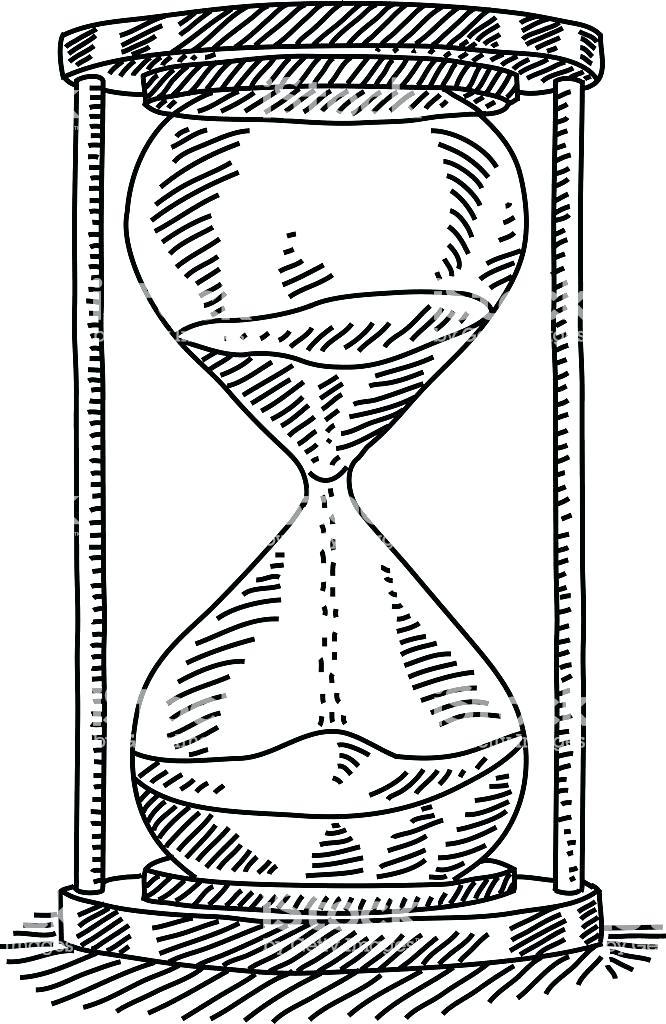 Broken Hourglass Drawing at PaintingValley.com | Explore collection of