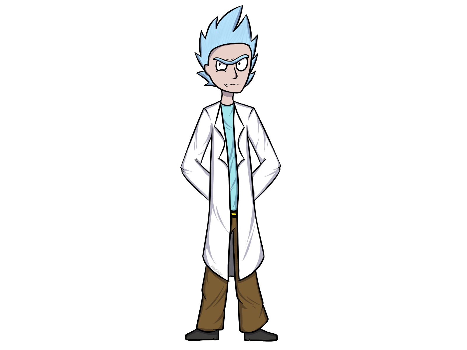 1600x1200 morty broken leg transparent png clipart free download - Broken Leg Drawing