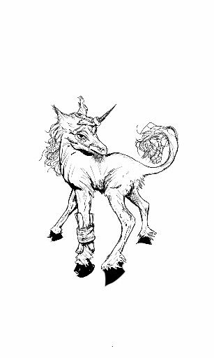 307x512 unicorn i drew with broken leg and duck taped horn self portrait - Broken Leg Drawing