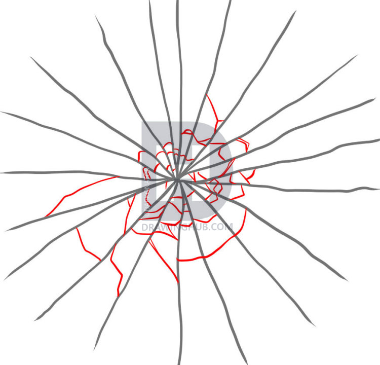 Как нарисовать разбитое стекло