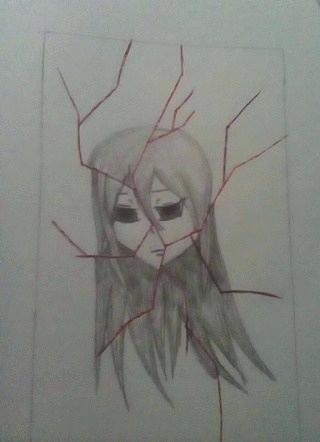 320x442 Mirror Drawing Vector Vector Sketch Of Hand Mirror Hand Draw - Broken Mirror Drawing