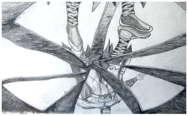 650x400 Shattered Mirror Drawing Image Home Design Broken Art Astounding - Broken Mirror Drawing