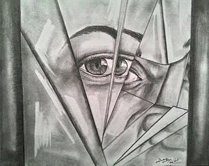 300x239 Broken Drawing - Broken Mirror Drawing