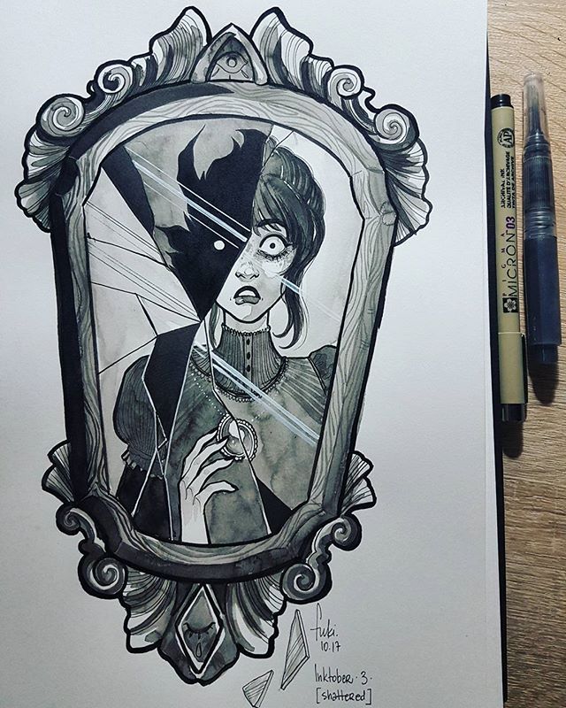 Broken Mirror Reflection Drawing at Explore