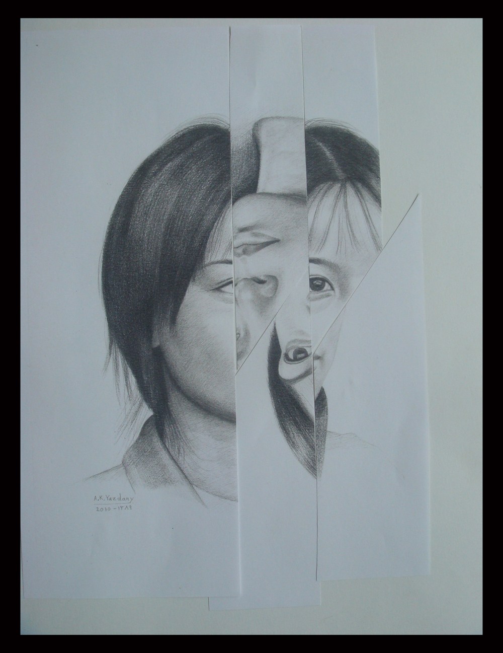 1000x1297 Shattered Mirror Tattoo Sketch - Broken Mirror Reflection Drawing