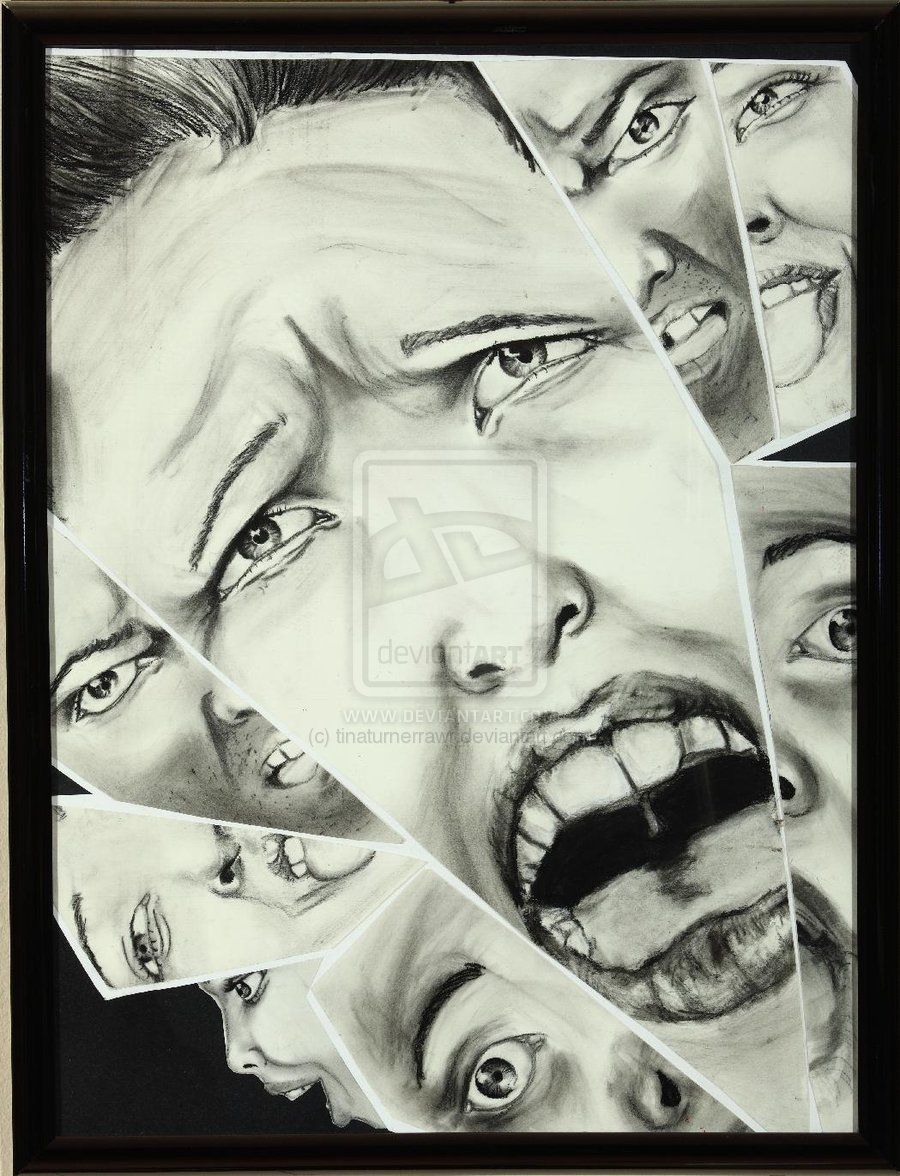 900x1176 Broken Mirror Of Expressions Tinatur My Madness - Broken Mirror Reflection Drawing