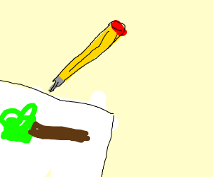 300x250 A Broken Pencil Drawing A Tree Drawing - Broken Pencil Drawing