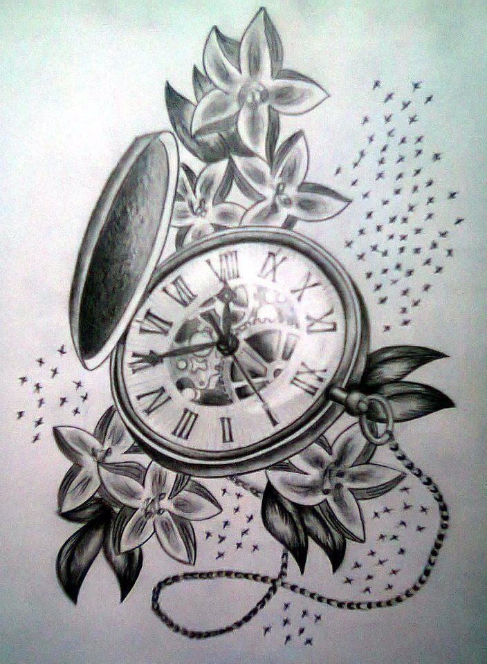 Broken Pocket Watch Drawing at Explore collection