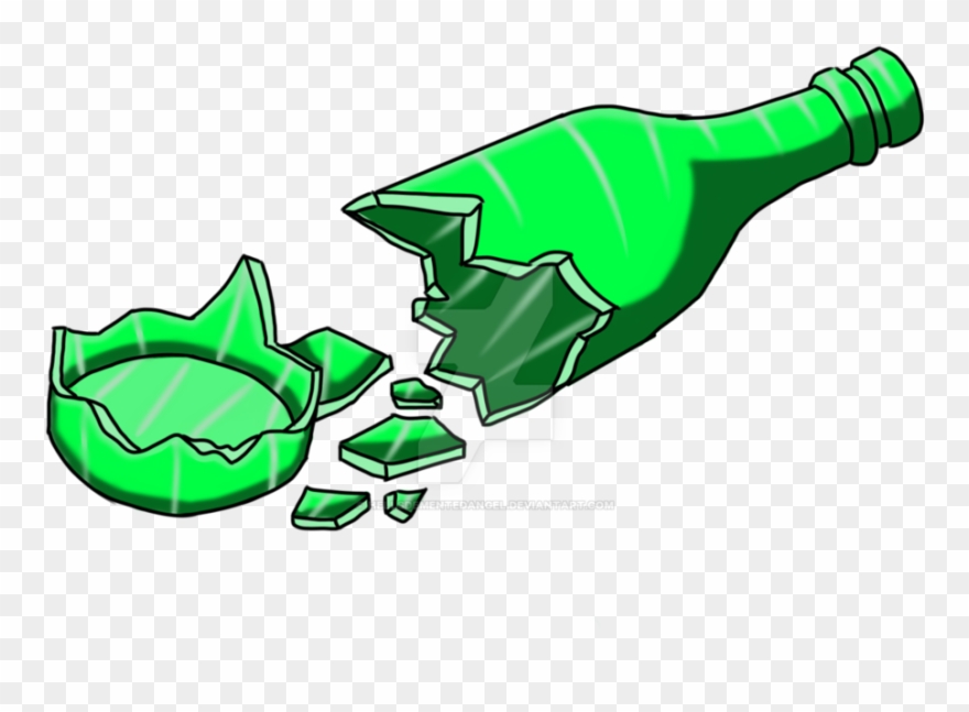 880x647 Glass Clip Art - Broken Skateboard Drawing