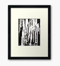 210x230 Broken Wall Drawing Framed Prints Redbubble - Broken Wall Drawing