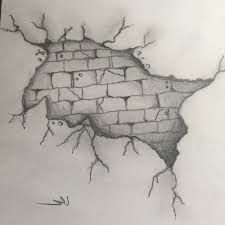 Broken Wall Drawing at PaintingValley.com | Explore collection of ...