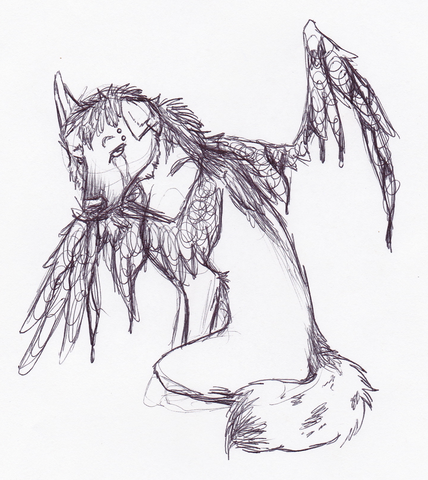 1432x1604 broken wings just jak foundmyself - Broken Wings Drawing