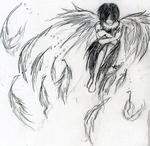 491x475 Pictures Of Drawings Of Broken Wings - Broken Wings Drawing