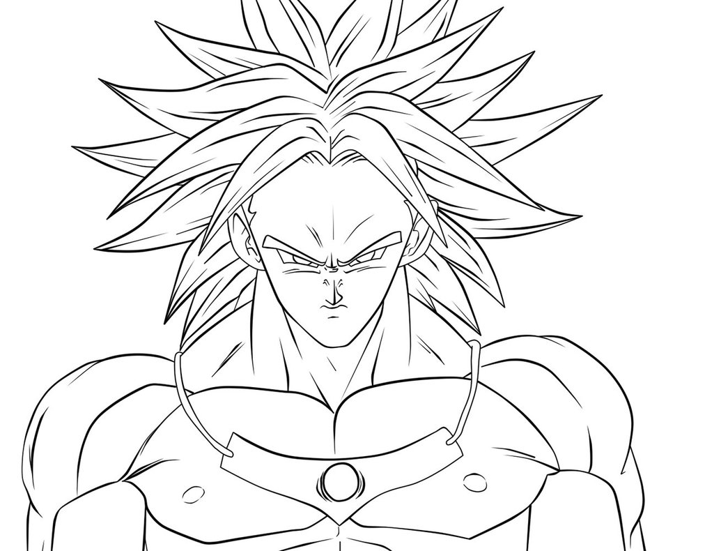 Face Broly Drawing Easy.
