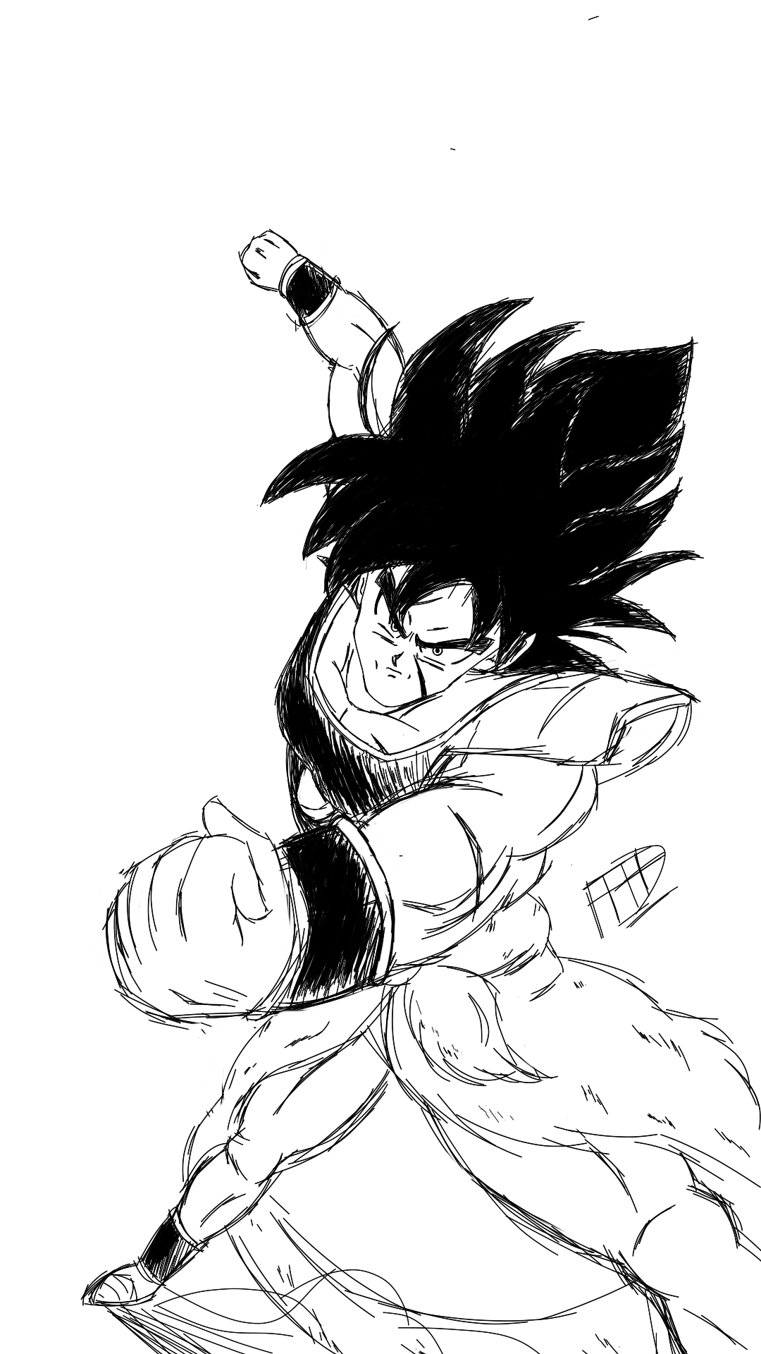 1080x1920 oc my broly drawing dbz - Broly Drawing
