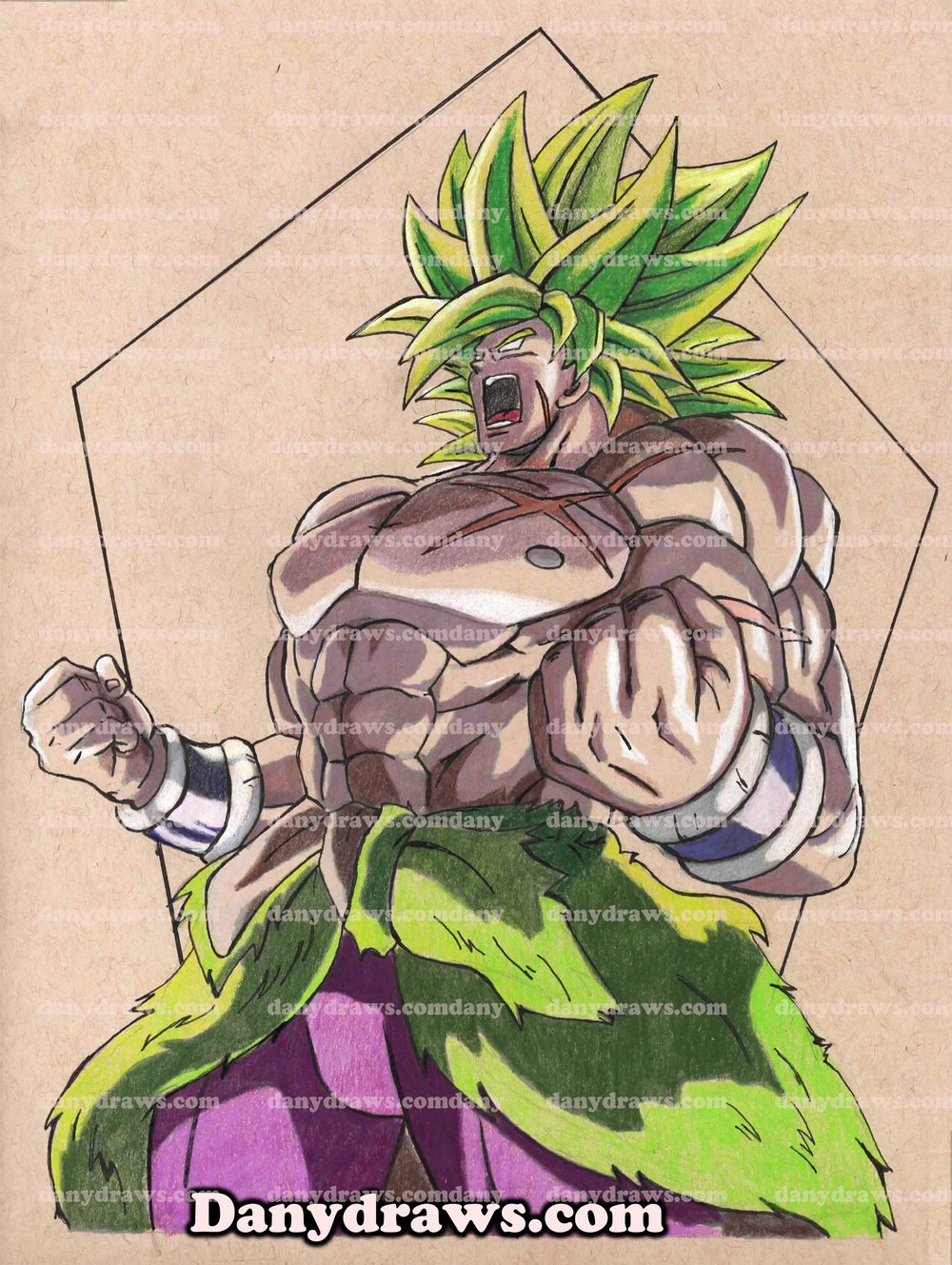 1000x1329 Broly Drawing Mhorlack - Broly Drawing