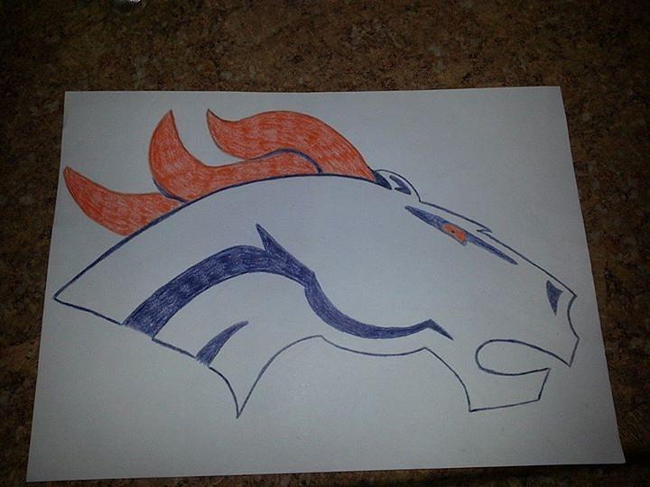 720x540 denver broncos drawing - Broncos Drawing