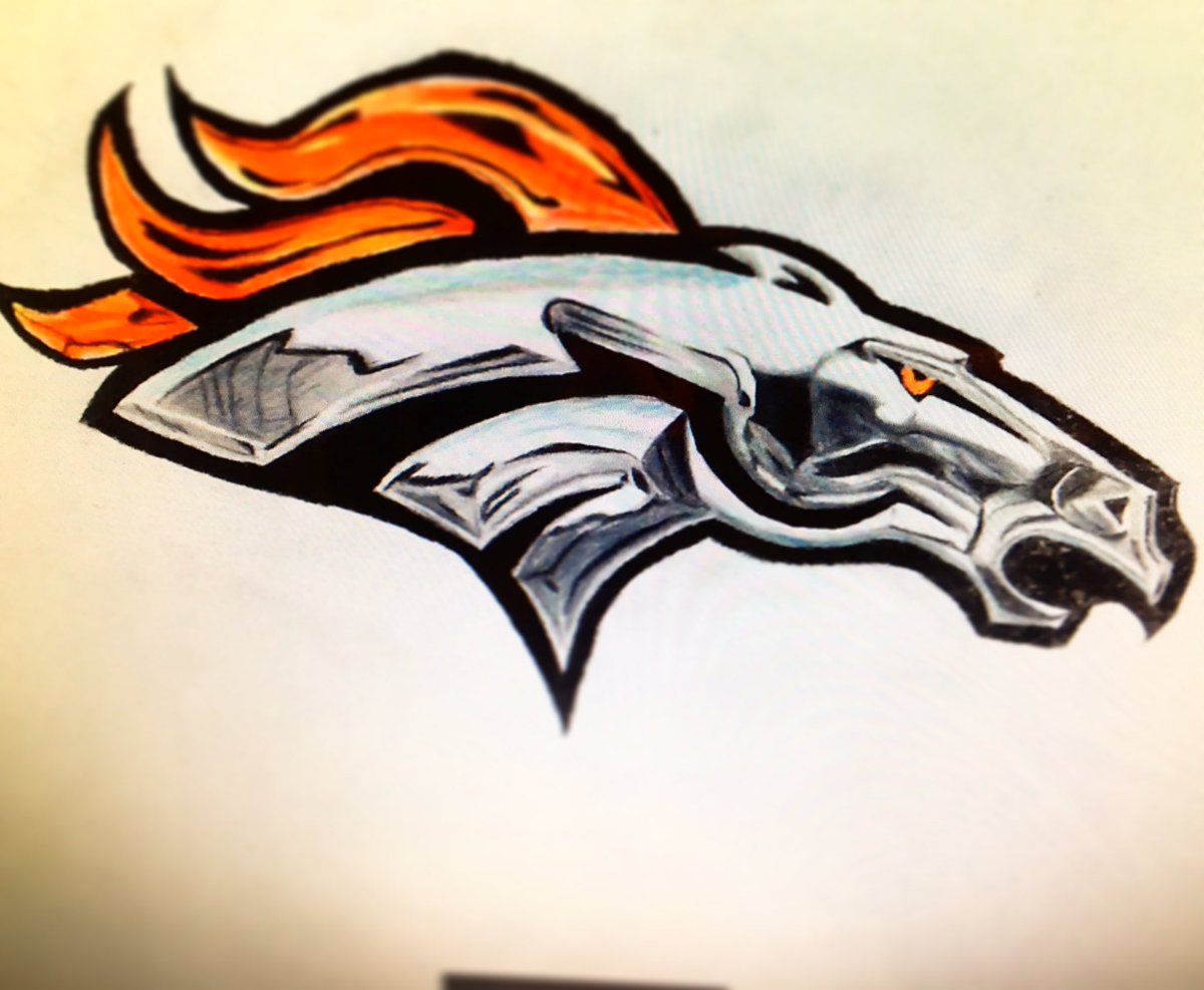 1200x987 sakuda on twitter broncos logo - Broncos Drawing