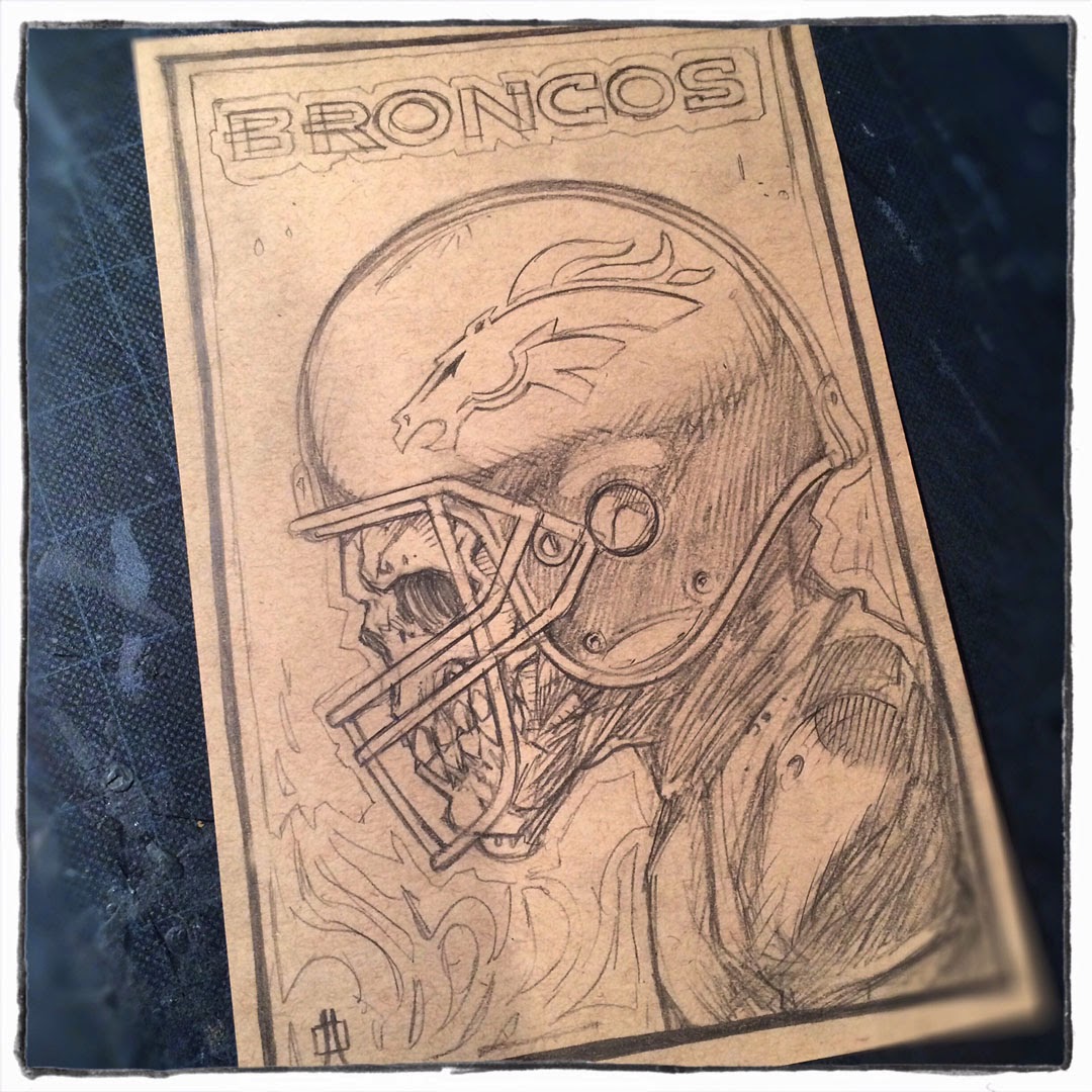 1080x1080 the keeper's notes denver broncos skull guy commission - Broncos Drawing