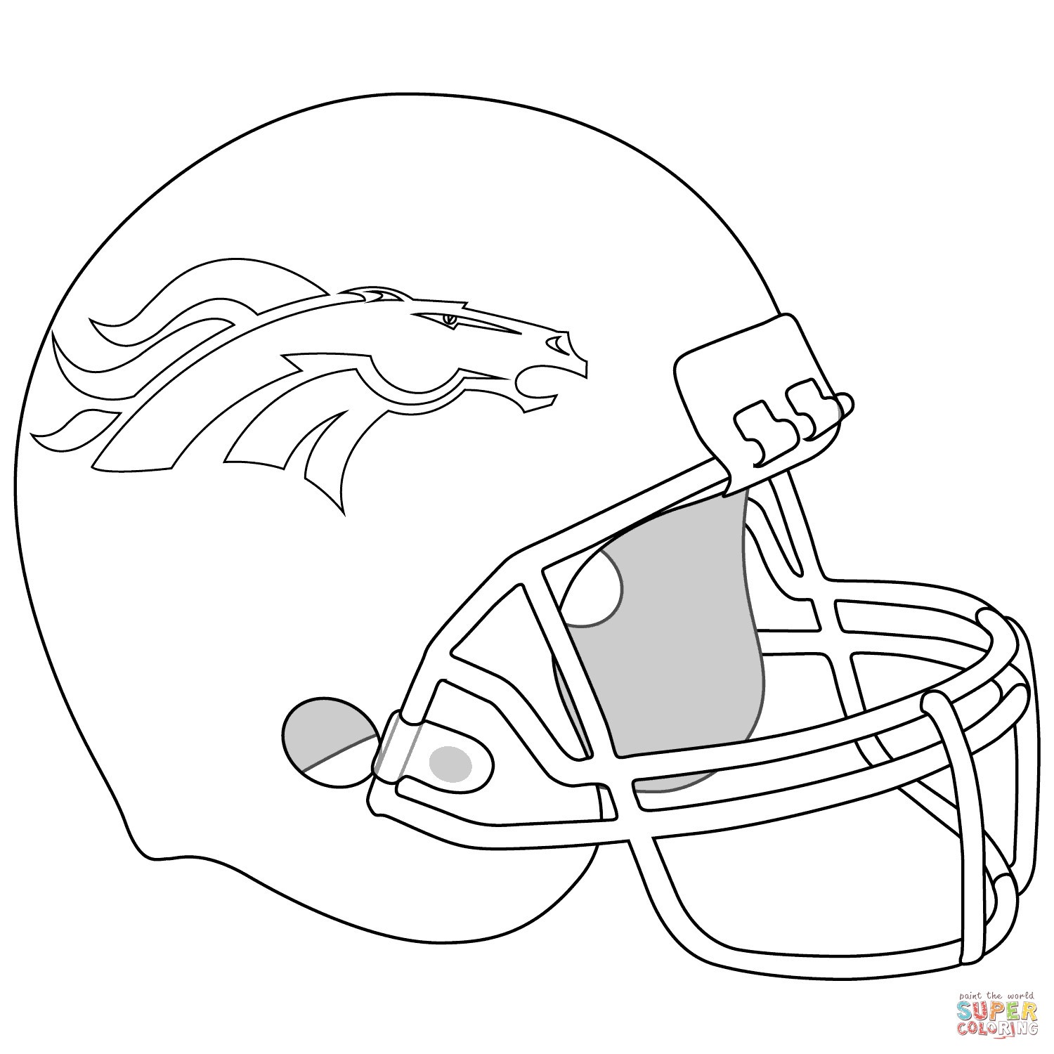 1500x1500 Broncos Logo Printable - Broncos Logo Drawing