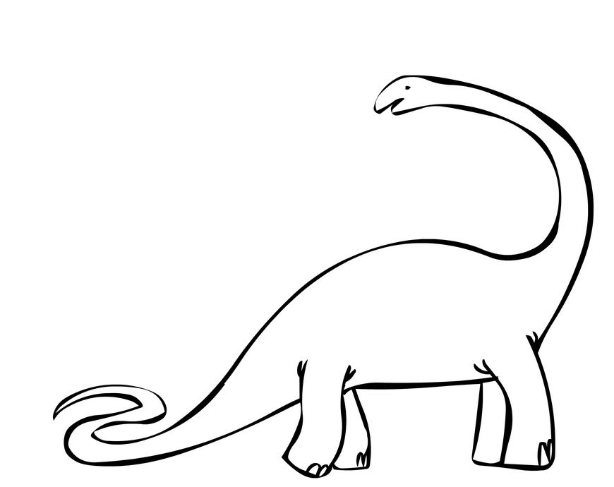 870x690 Brontosaurus Coloring - Brontosaurus Drawing