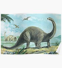 210x230 Brontosaurus Drawing Posters Redbubble - Brontosaurus Drawing
