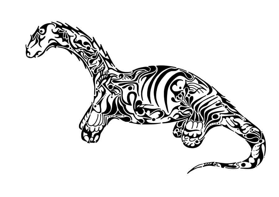 900x636 Brontosaurus Drawing - Brontosaurus Drawing