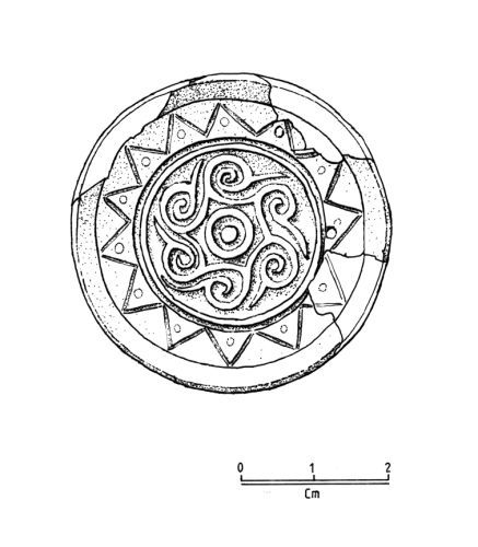 437x500 suss early medieval saucer brooch - Brooch Drawing