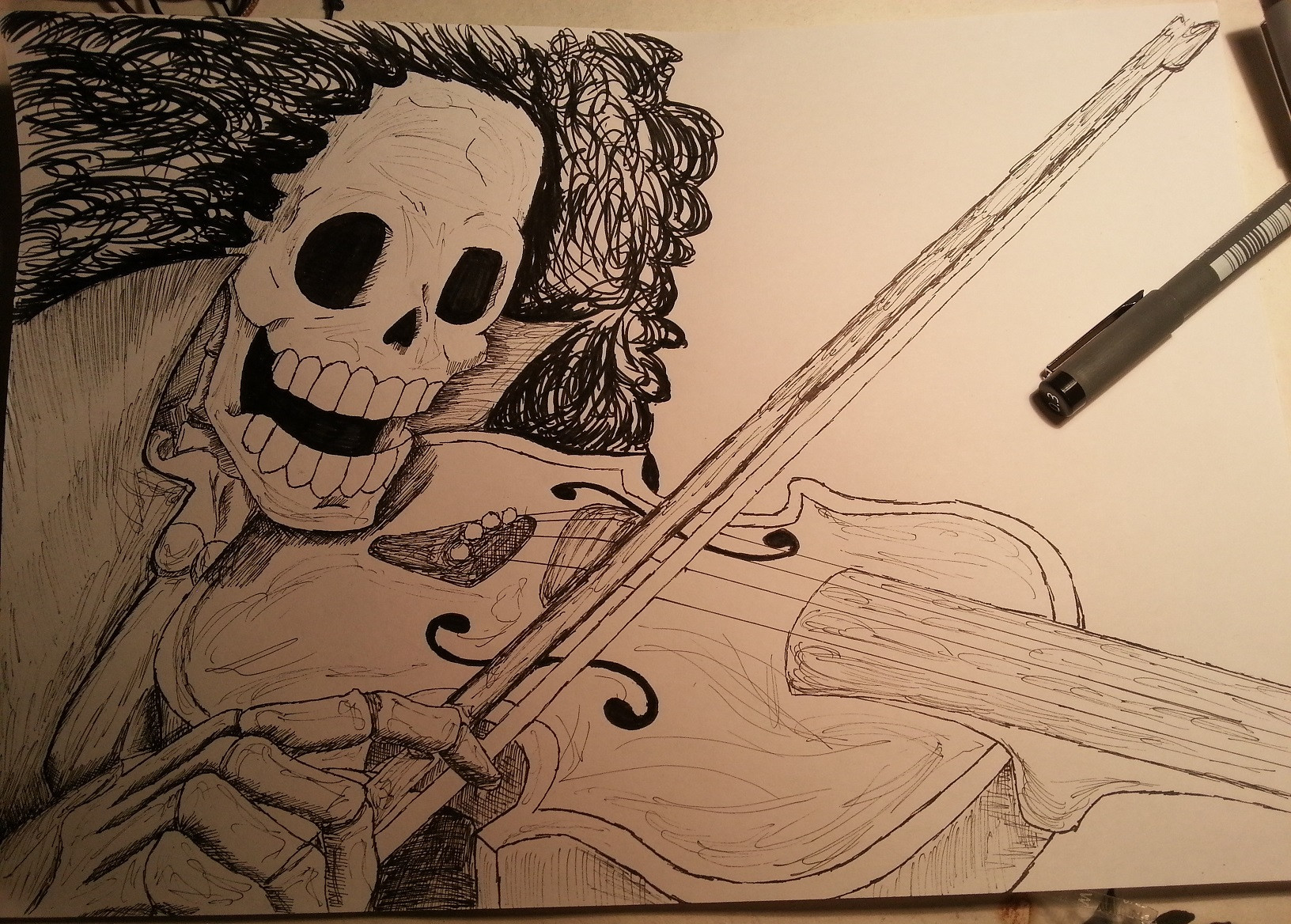 1632x1168 felt tip drawing - Brook Drawing