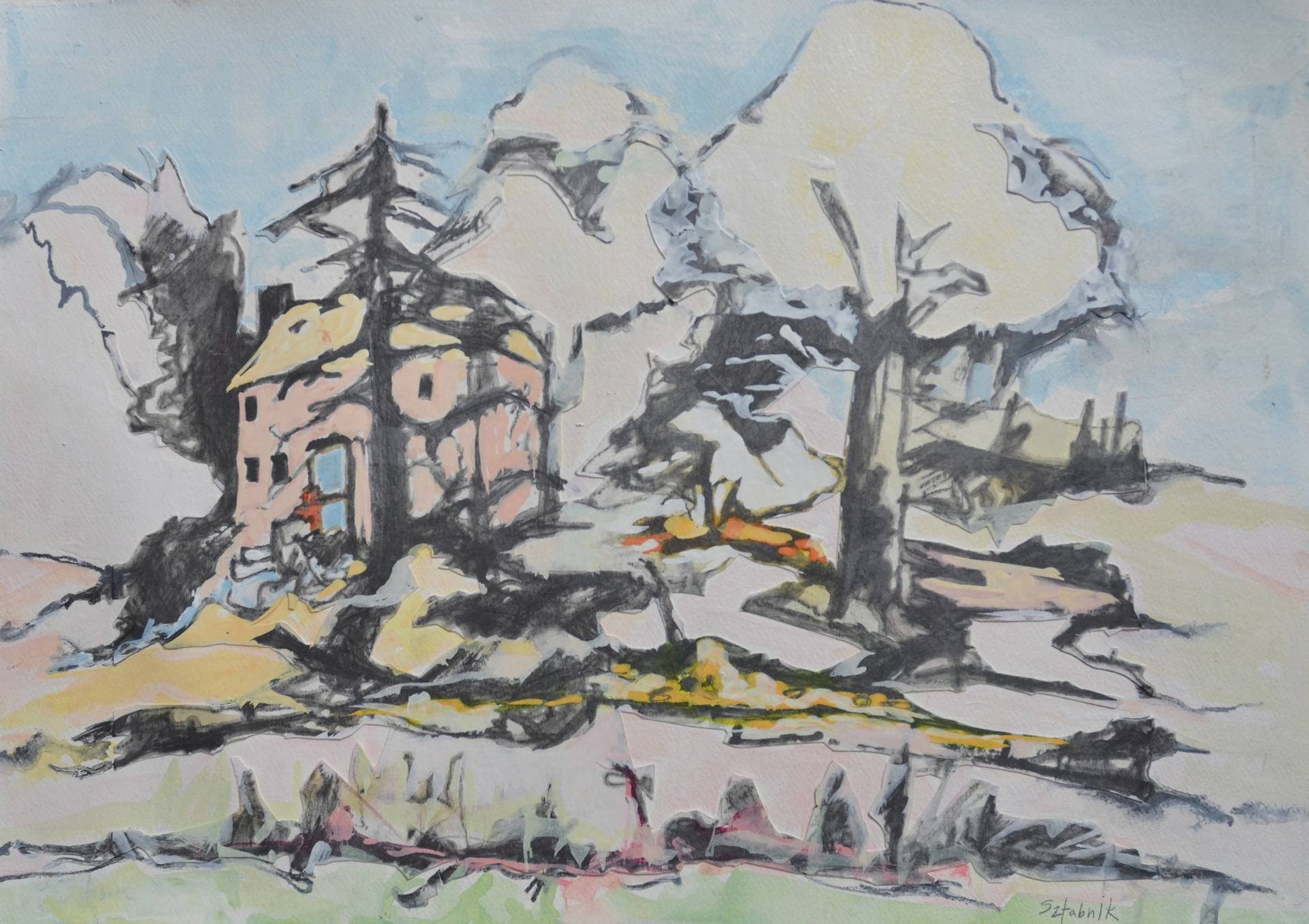 1920x1356 Stony Brook Drawing - Brook Drawing