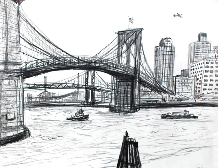 Brooklyn Bridge Architectural Drawing at Explore