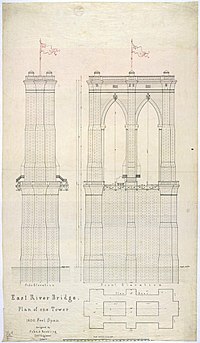 200x343 Brooklyn Bridge - Brooklyn Bridge Architectural Drawing
