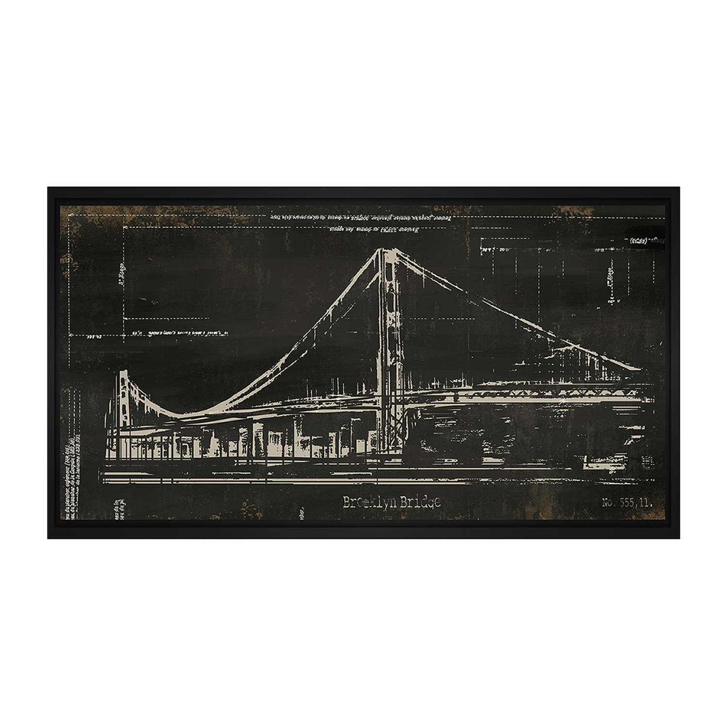 1500x1500 brooklyn bridge architectural drawing - Brooklyn Bridge Architectural Drawing