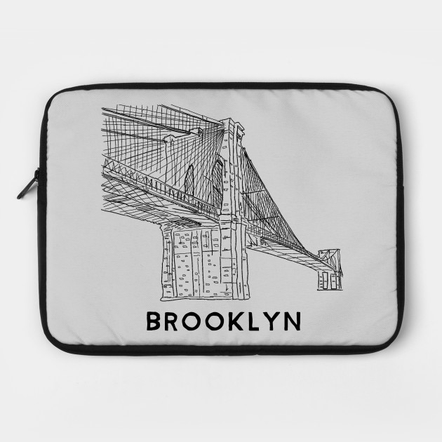 630x630 Brooklyn Bridge Line Drawing New York City - Brooklyn Bridge Line Drawing