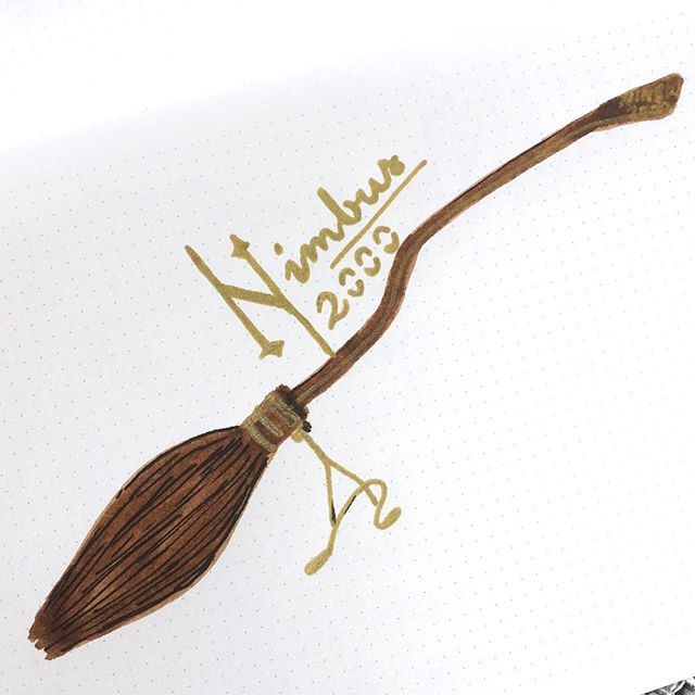 640x640 Nimbus Broomstick Drawing Harry Potter Quidditch - Broom Drawing
