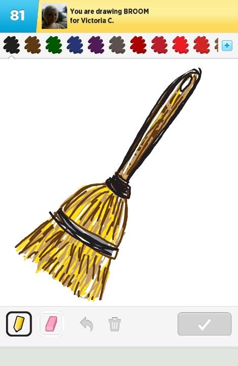 468x720 broom draw something ds, sketch club, drawing digitally - Broom Drawing