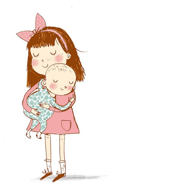 640x640 big sister, little brother mommyhood little brothers, sister - Brother And Sister Drawing