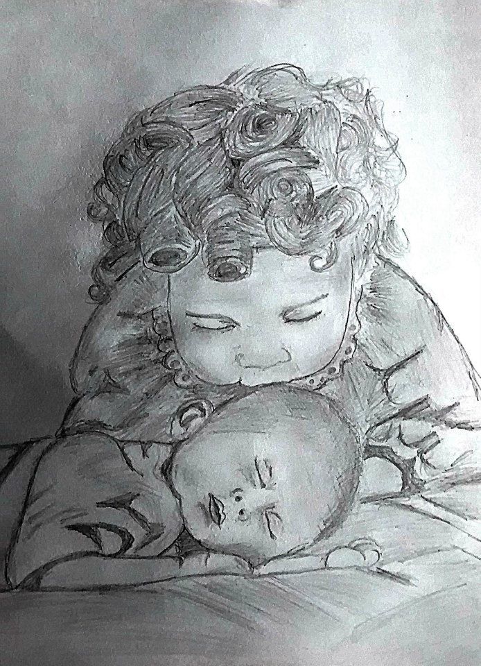 694x960 cute brother and sister sketch graphite sketch nitkla fine - Brother And Sister Drawing
