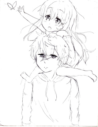 320x414 what i really like are those older brother and younger sister - Brother And Sister Drawing