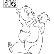 220x220 brother bear and koda coloring pages - Brother Bear Drawing