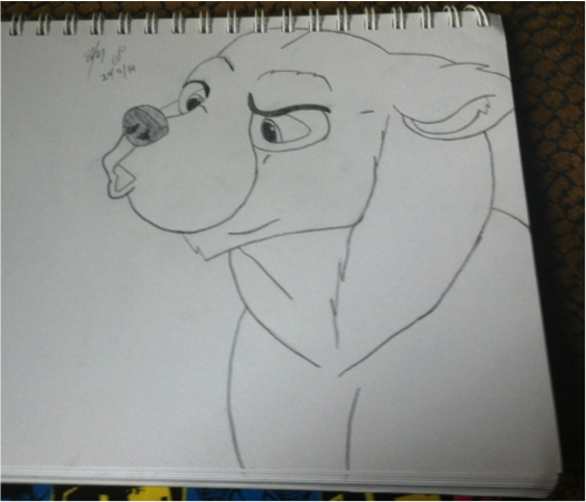 529x453 how to draw kenai from brother bear - Brother Bear Drawing