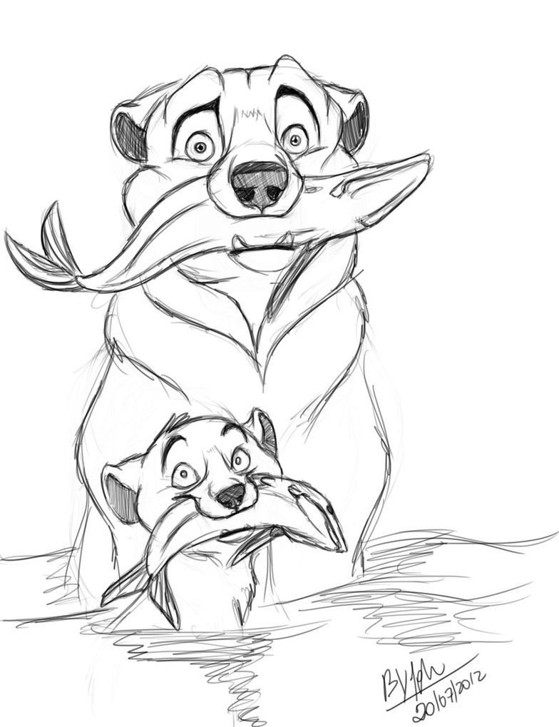 784x1019 koda and kenai drawing disney brother bearhome on the range - Brother Bear Drawing