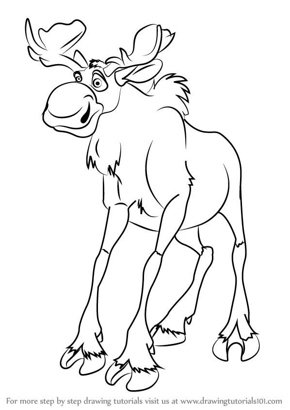 598x844 learn how to draw rutt from brother bear - Brother Bear Drawing