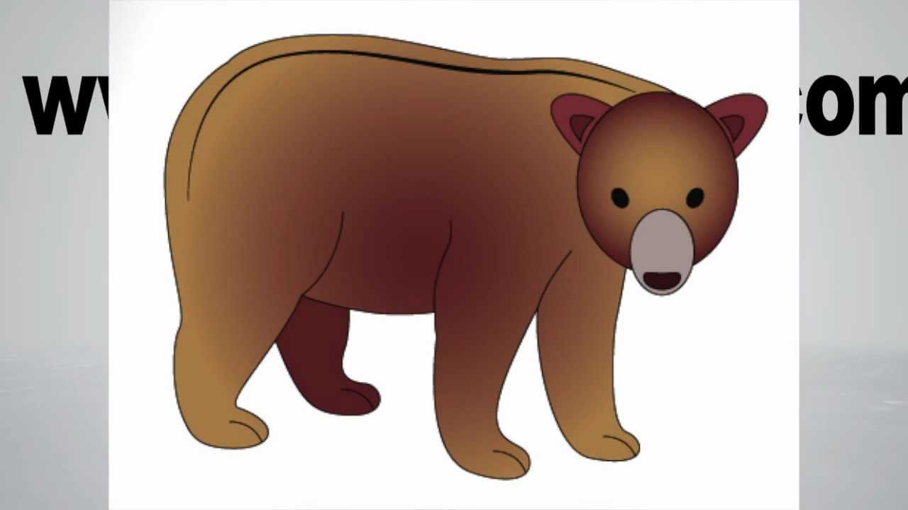 1280x720 How To Draw A Bear Step - Brown Bear Drawing