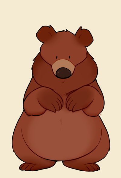 400x586 brown bear drawing tumblr - Brown Bear Drawing